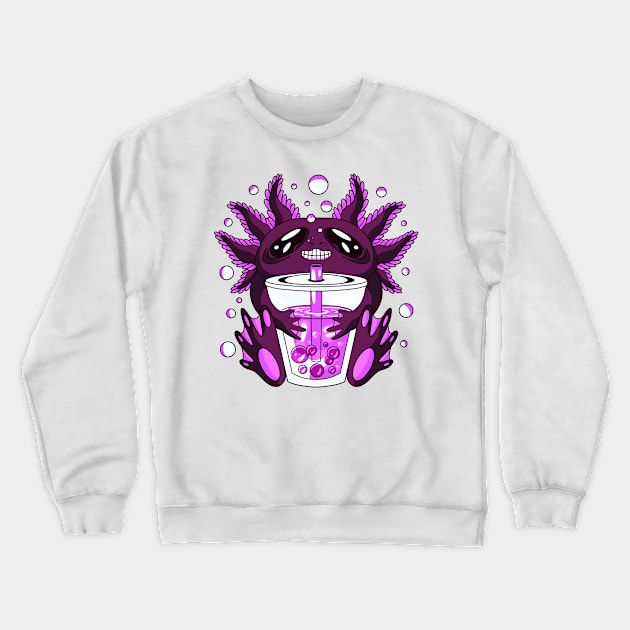 Axolotl Crewneck Sweatshirt by aaallsmiles